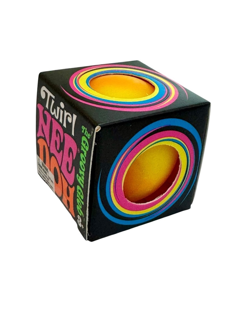 NeeDoh Twirl - YELLOW | The Groovy Glob Teenie Squish Toy - NIB!